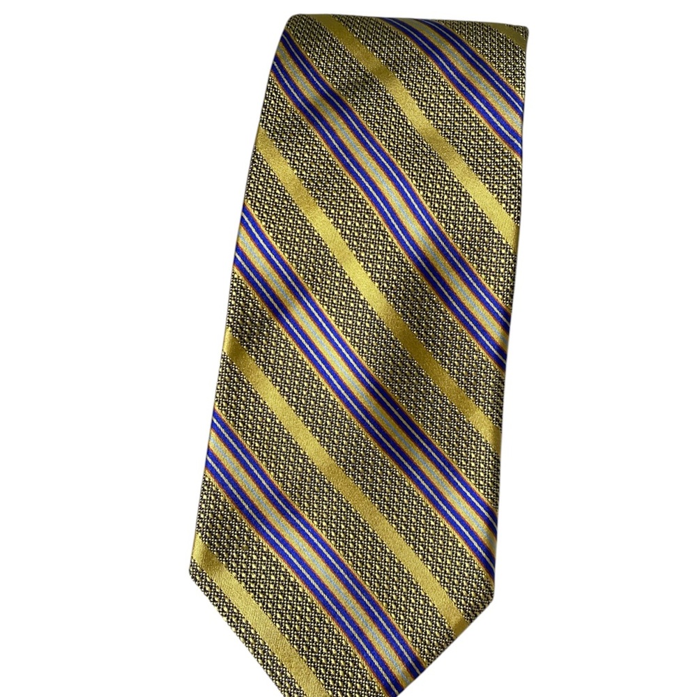 Vintage Silk Royal Classic Gold and Blue Tie